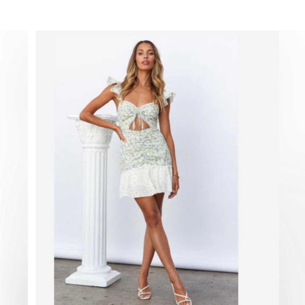 (NWOT) Hello Molly Summer Floral Mini Dress (S/M)